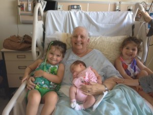 Mary Anne with grandkids